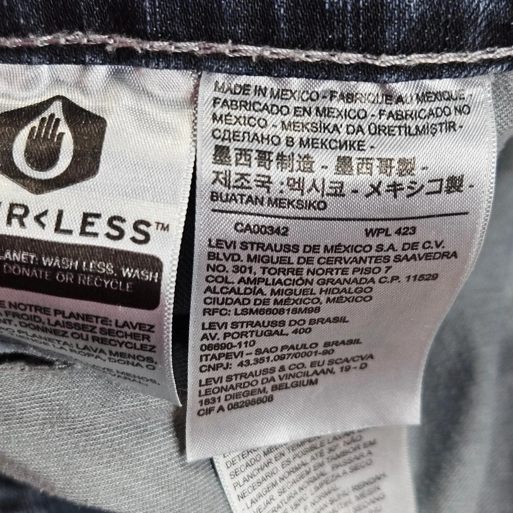 Levis 559 Relaxed Straight Jeans Men 42x32 Measure 44x32 Blue Denim Stretch READ